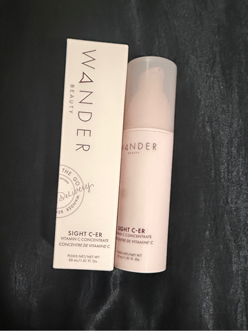 Wander Beauty Sight C-ER Vitamin C Eye Concentrate in Light Pink Packaging